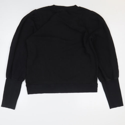 NEXT Womens Black Cotton Pullover Sweatshirt Size M Pullover