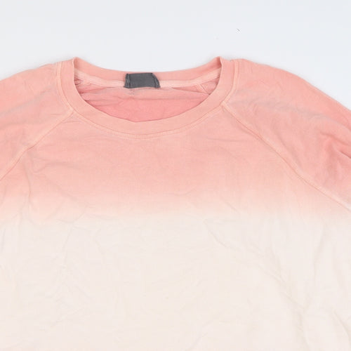 Marks and Spencer Womens Pink 100% Cotton Pullover Sweatshirt Size 20 Pullover - Ombré
