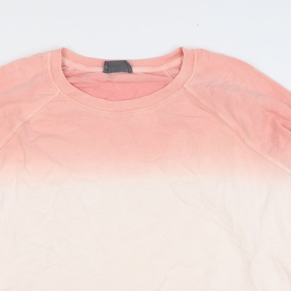 Marks and Spencer Womens Pink 100% Cotton Pullover Sweatshirt Size 20 Pullover - Ombré