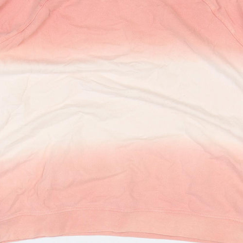 Marks and Spencer Womens Pink 100% Cotton Pullover Sweatshirt Size 20 Pullover - Ombré