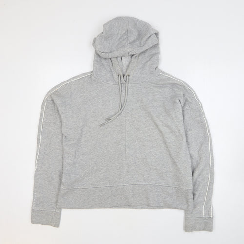 Jack Wills Womens Grey Cotton Pullover Hoodie Size 12 Pullover