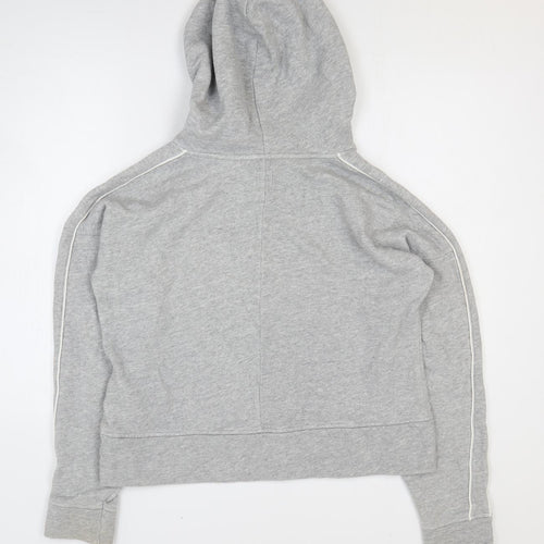 Jack Wills Womens Grey Cotton Pullover Hoodie Size 12 Pullover