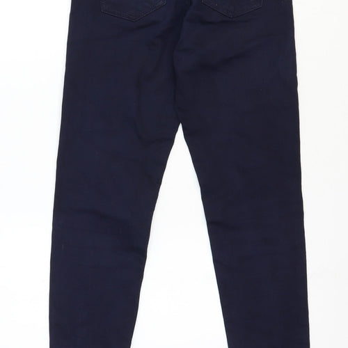 B.S. Jeans Womens Blue Polyester Skinny Jeans Size 26 in Regular Zip