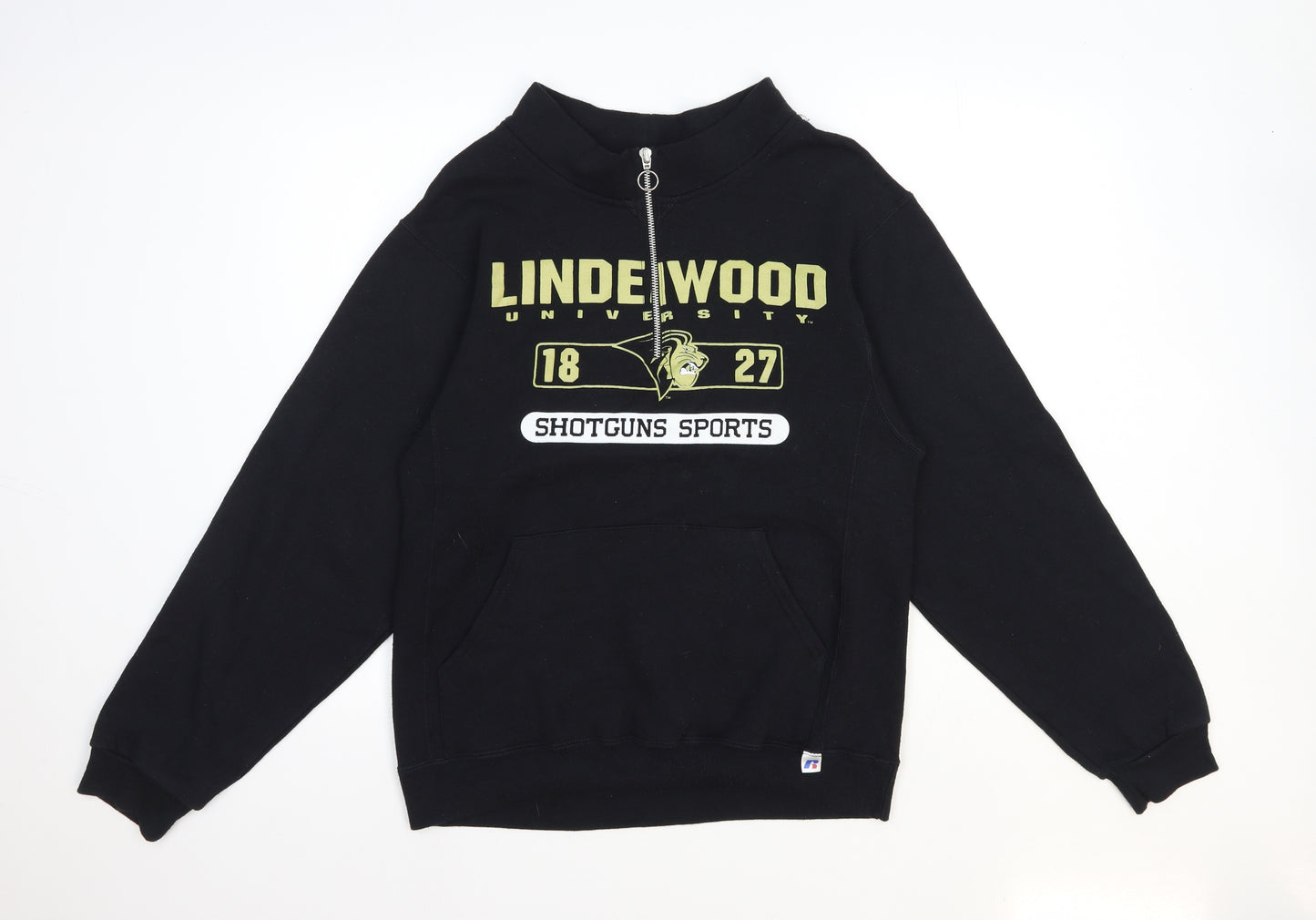 Preworn Mens Black Polyester Pullover Sweatshirt Size XS
