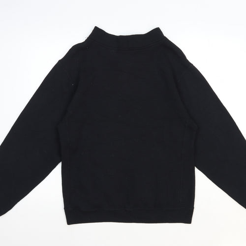 Preworn Mens Black Polyester Pullover Sweatshirt Size XS