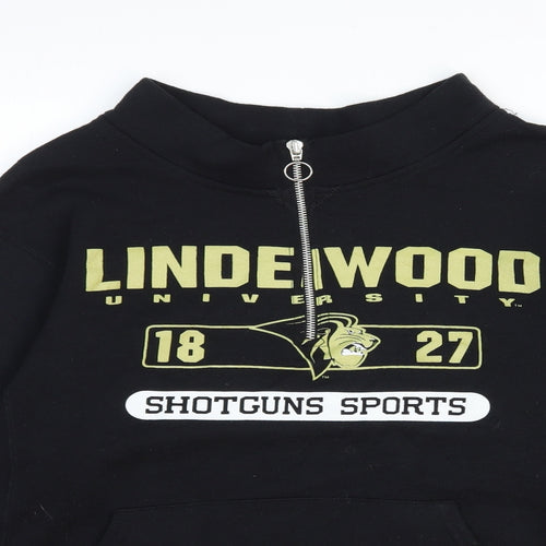 Preworn Mens Black Polyester Pullover Sweatshirt Size XS