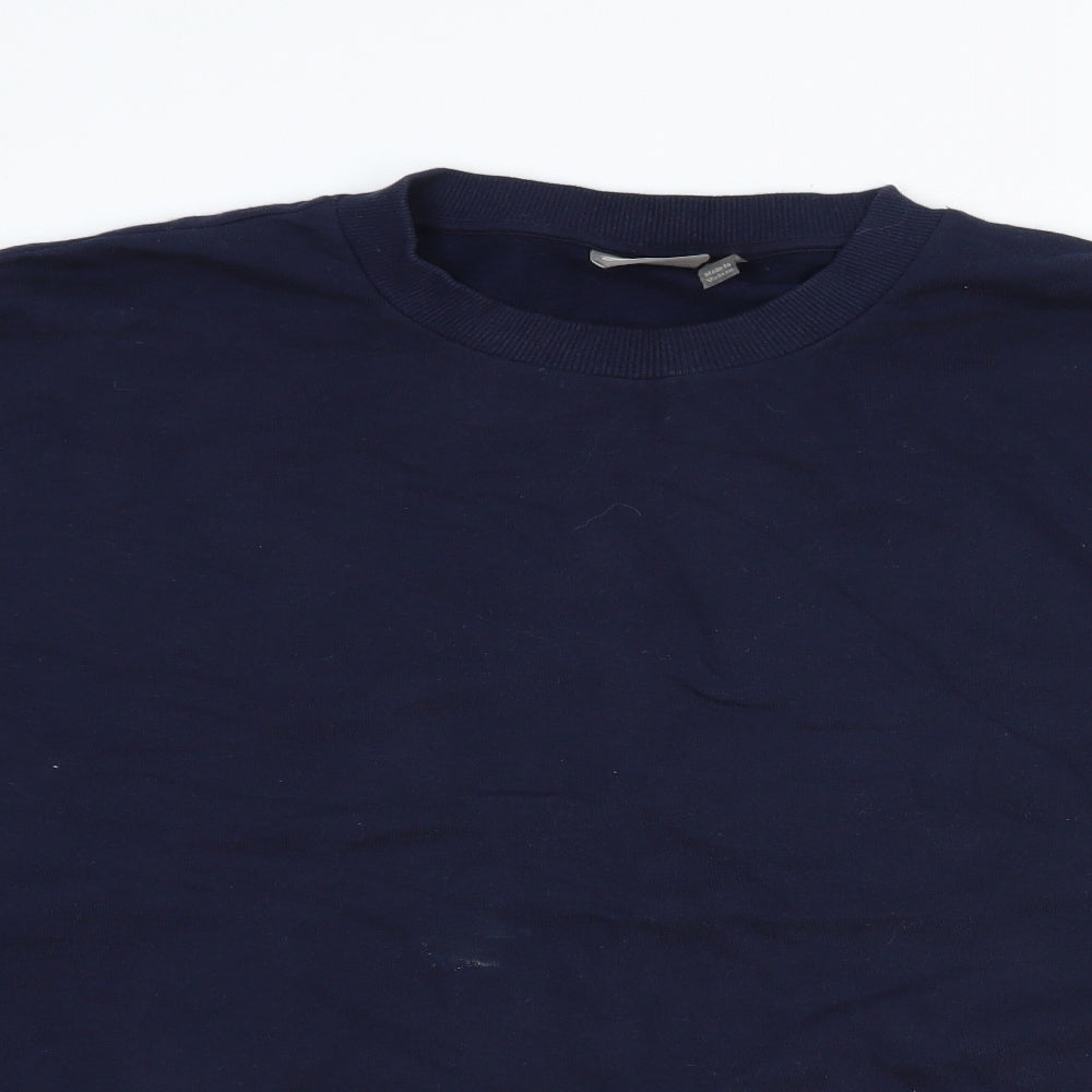 ASOS Mens Blue Cotton Pullover Sweatshirt Size M