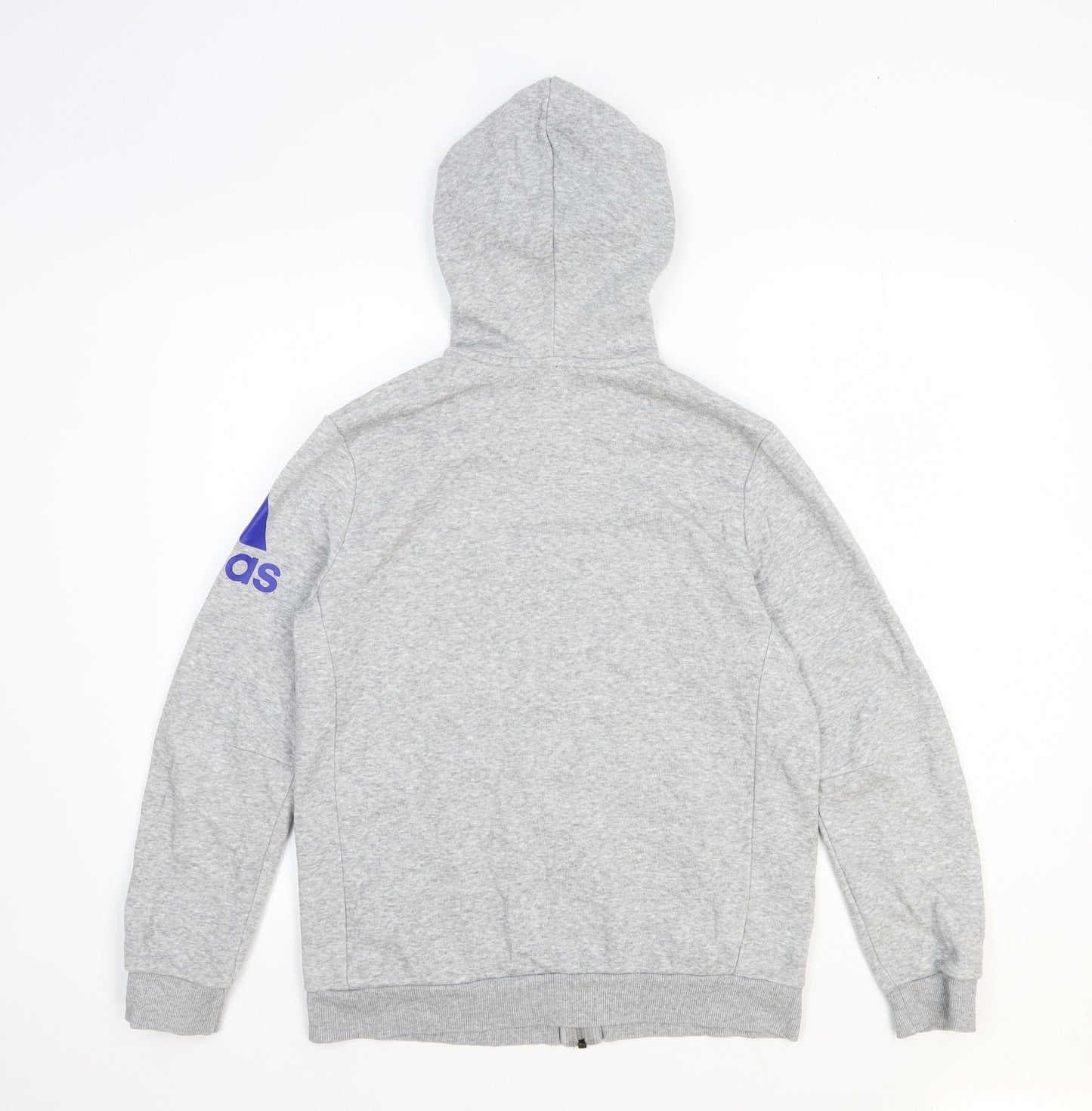 adidas Boys Grey Jacket Size 13-14 Years Zip