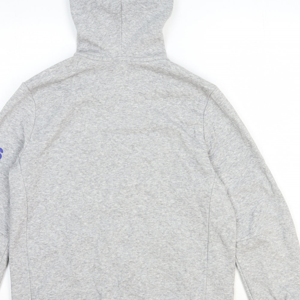 adidas Boys Grey Jacket Size 13-14 Years Zip