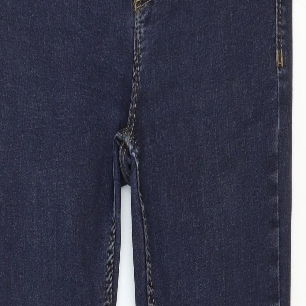 River Island Womens Blue Cotton Skinny Jeans Size 26 in Regular Zip