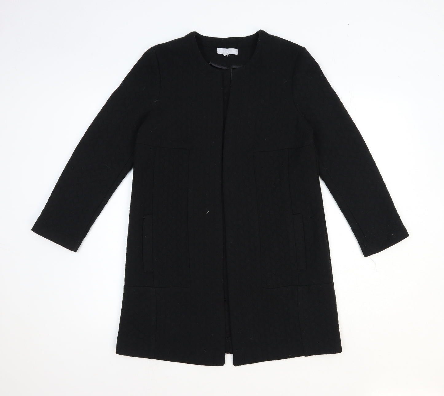 Red Herring Womens Black Overcoat Coat Size 8