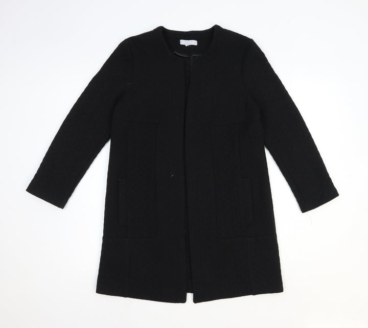 Red Herring Womens Black Overcoat Coat Size 8