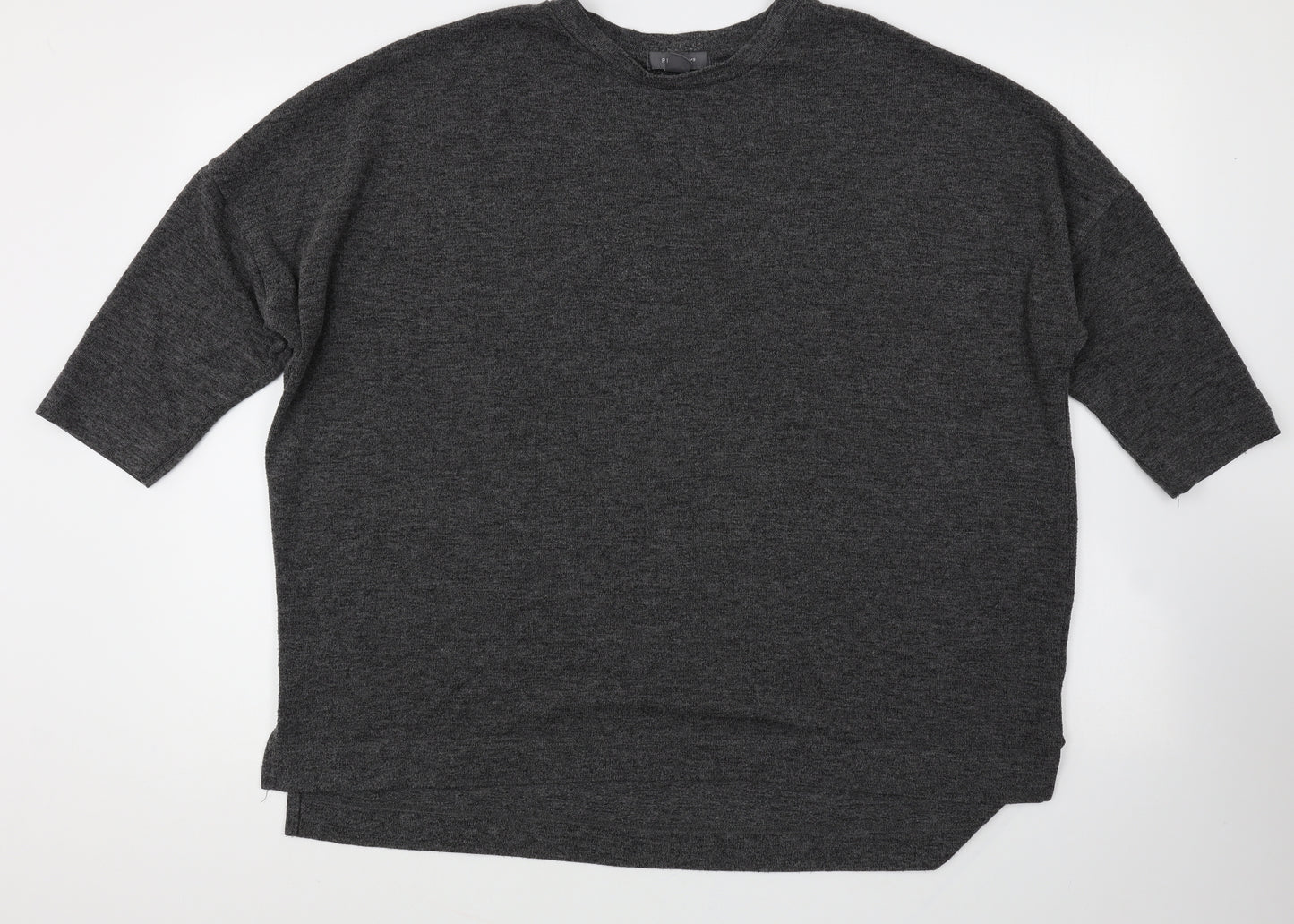 Primark Womens Grey Round Neck Polyester Pullover Jumper Size 14