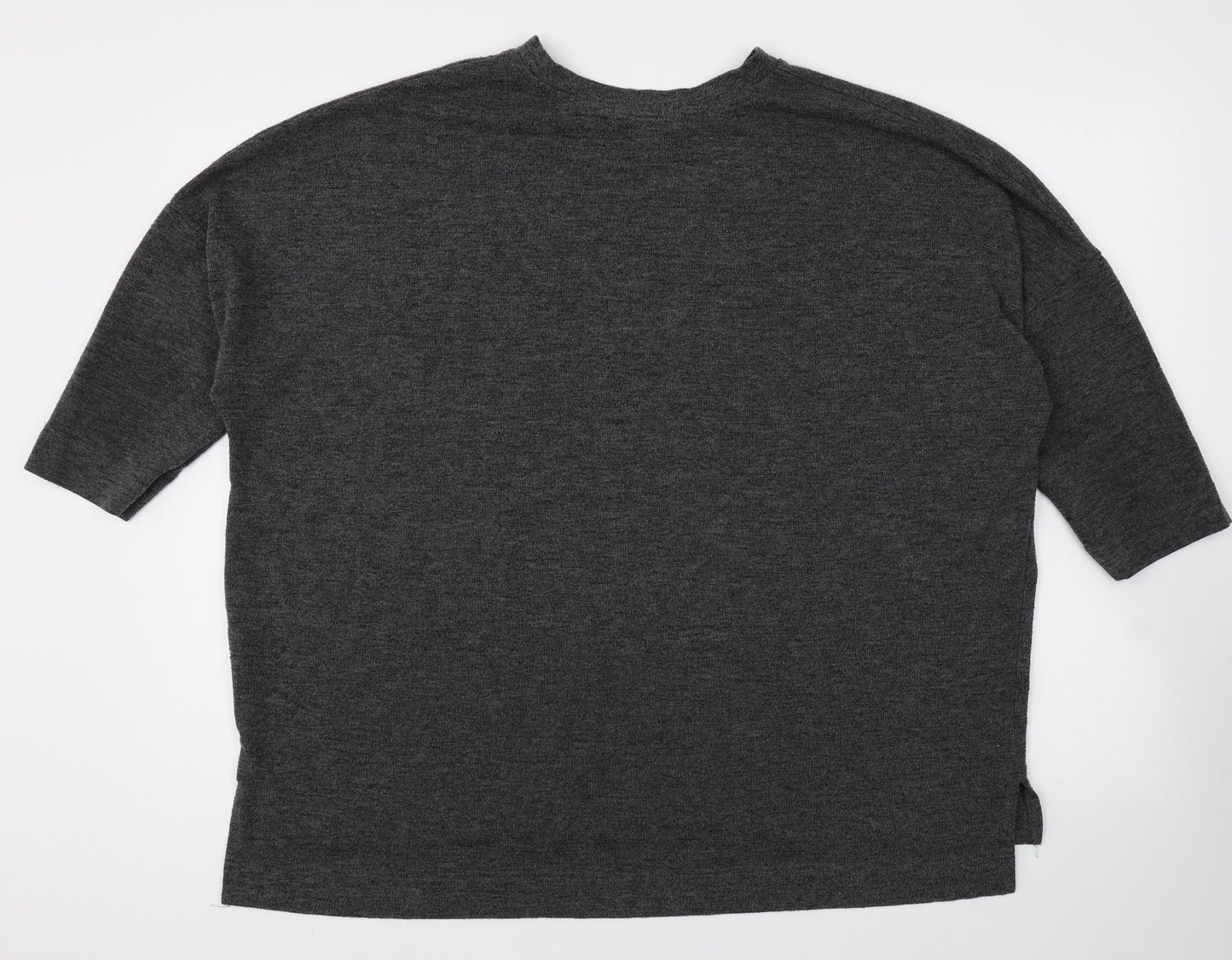 Primark Womens Grey Round Neck Polyester Pullover Jumper Size 14