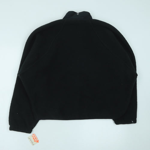 FP movement Womens Black Bomber Jacket Jacket Size S Snap