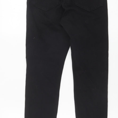 Topshop Womens Black Cotton Skinny Jeans Size 26 in L28 in Regular Zip