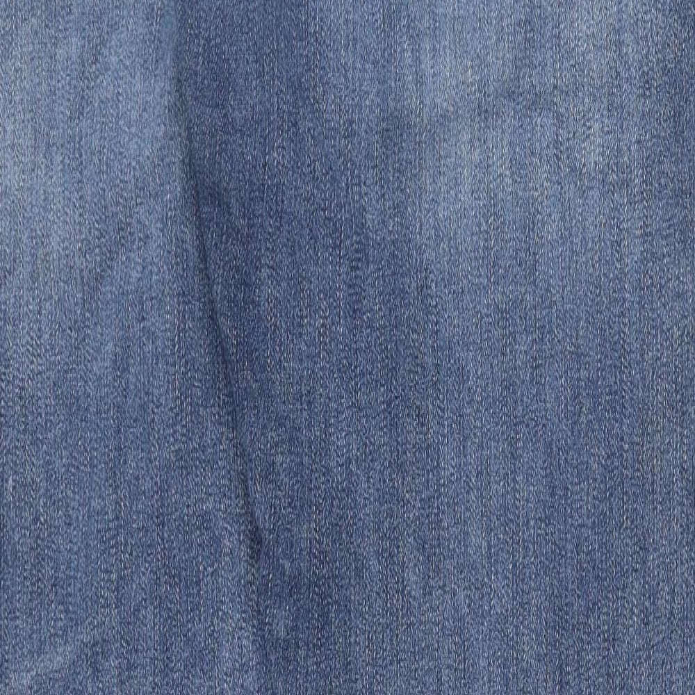 Gap Mens Blue Cotton Straight Jeans Size 36 in L32 in Regular Button