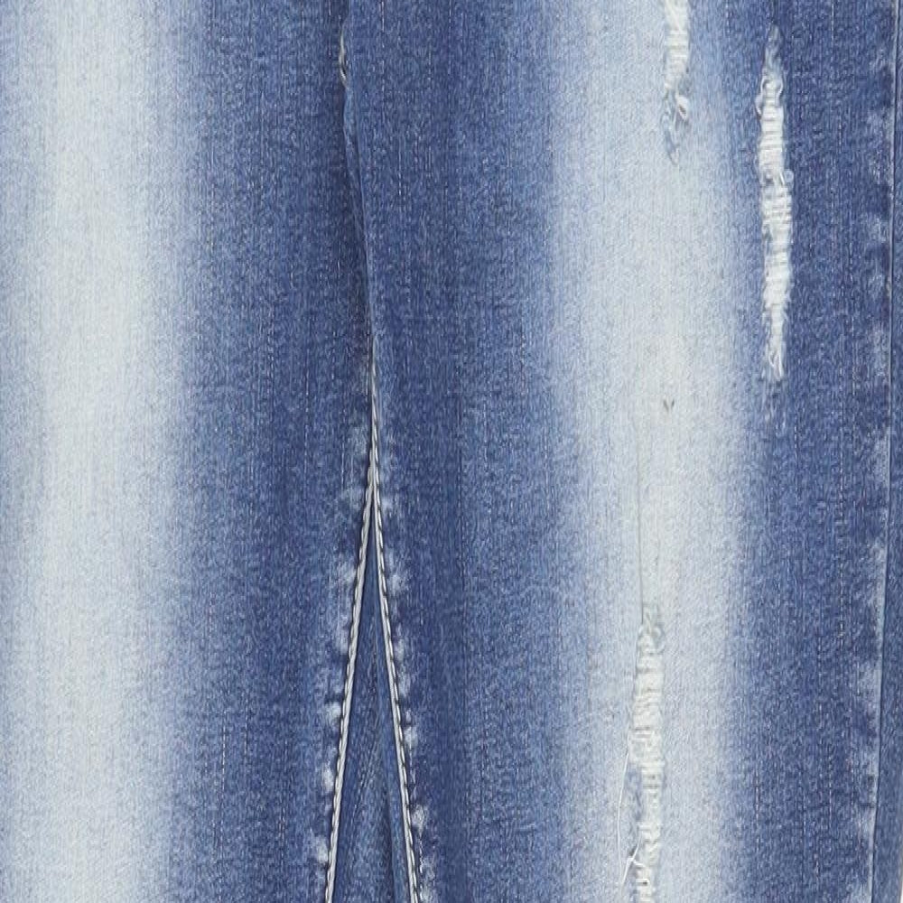 Quiz Womens Blue Cotton Skinny Jeans Size 12 Regular Button