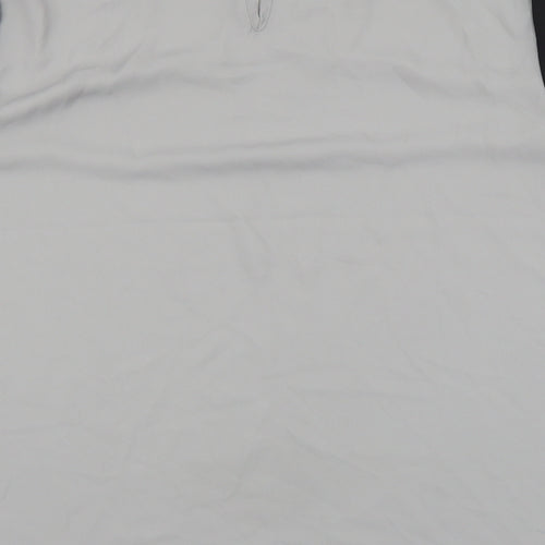 Primark Womens White Polyester Basic Blouse Size 14 Round Neck - Zip Detail