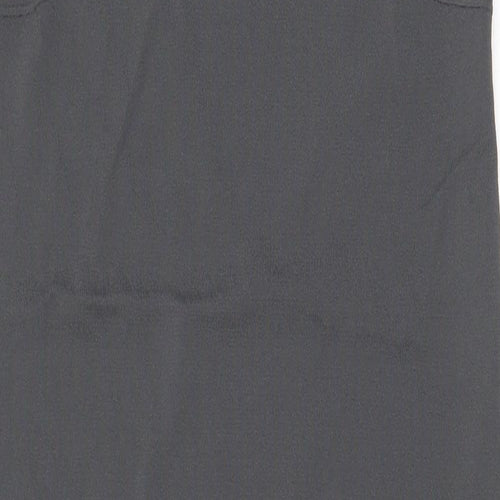 D. EXTERIOR Womens Grey Viscose Tank Dress Size XS V-Neck Pullover