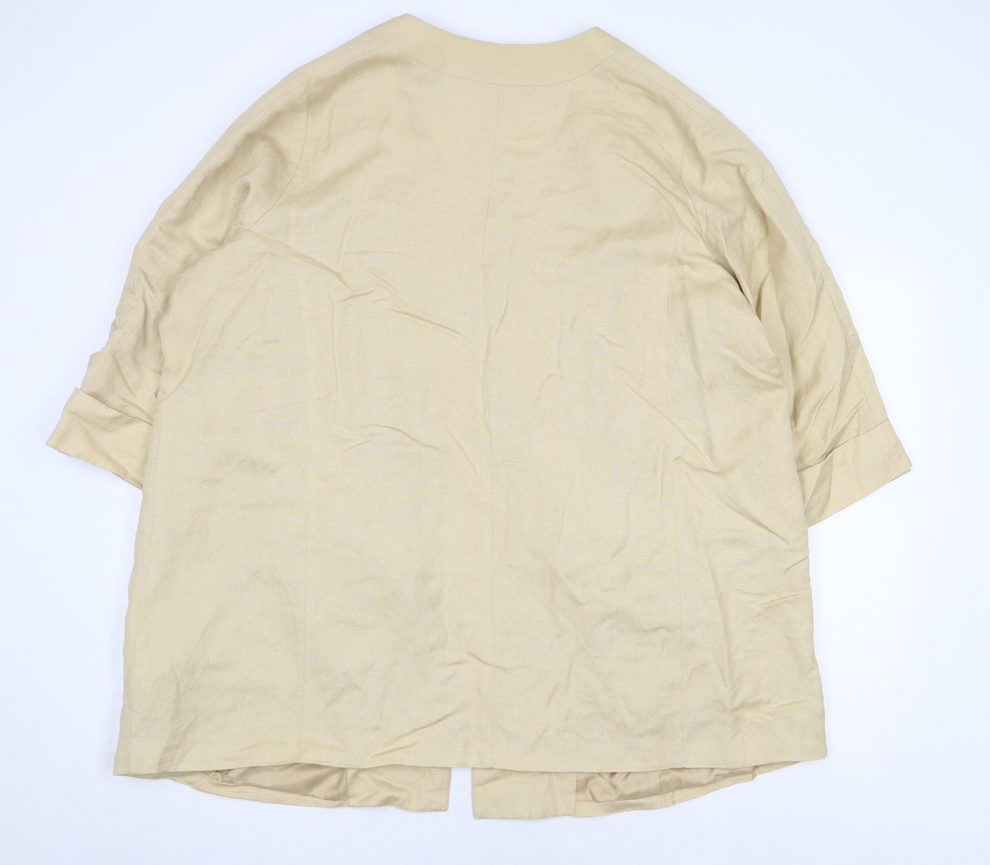 Sheego Womens Beige Jacket Size 26