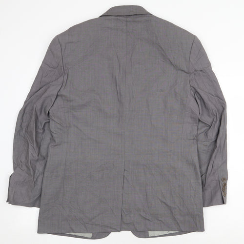 Marks and Spencer Mens Grey Wool Jacket Blazer Size 38