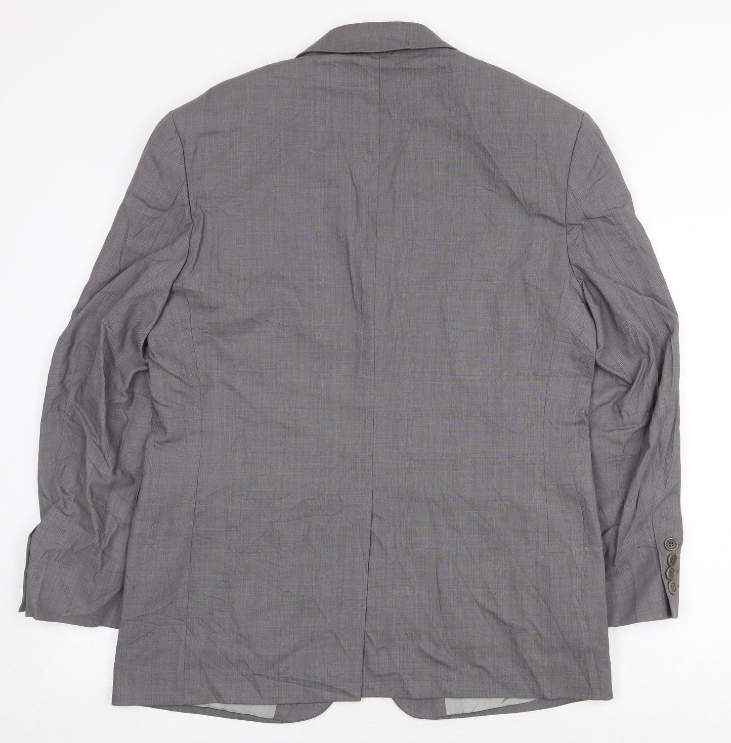 Marks and Spencer Mens Grey Wool Jacket Blazer Size 38