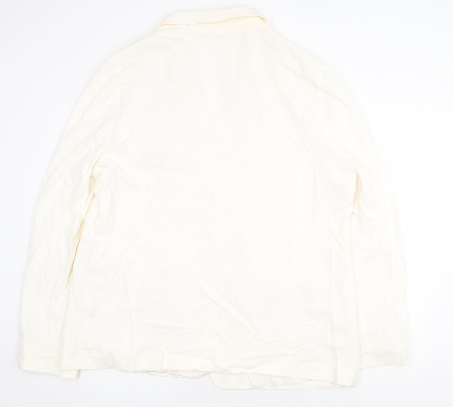 LTS Womens Beige Jacket Blazer Size 22