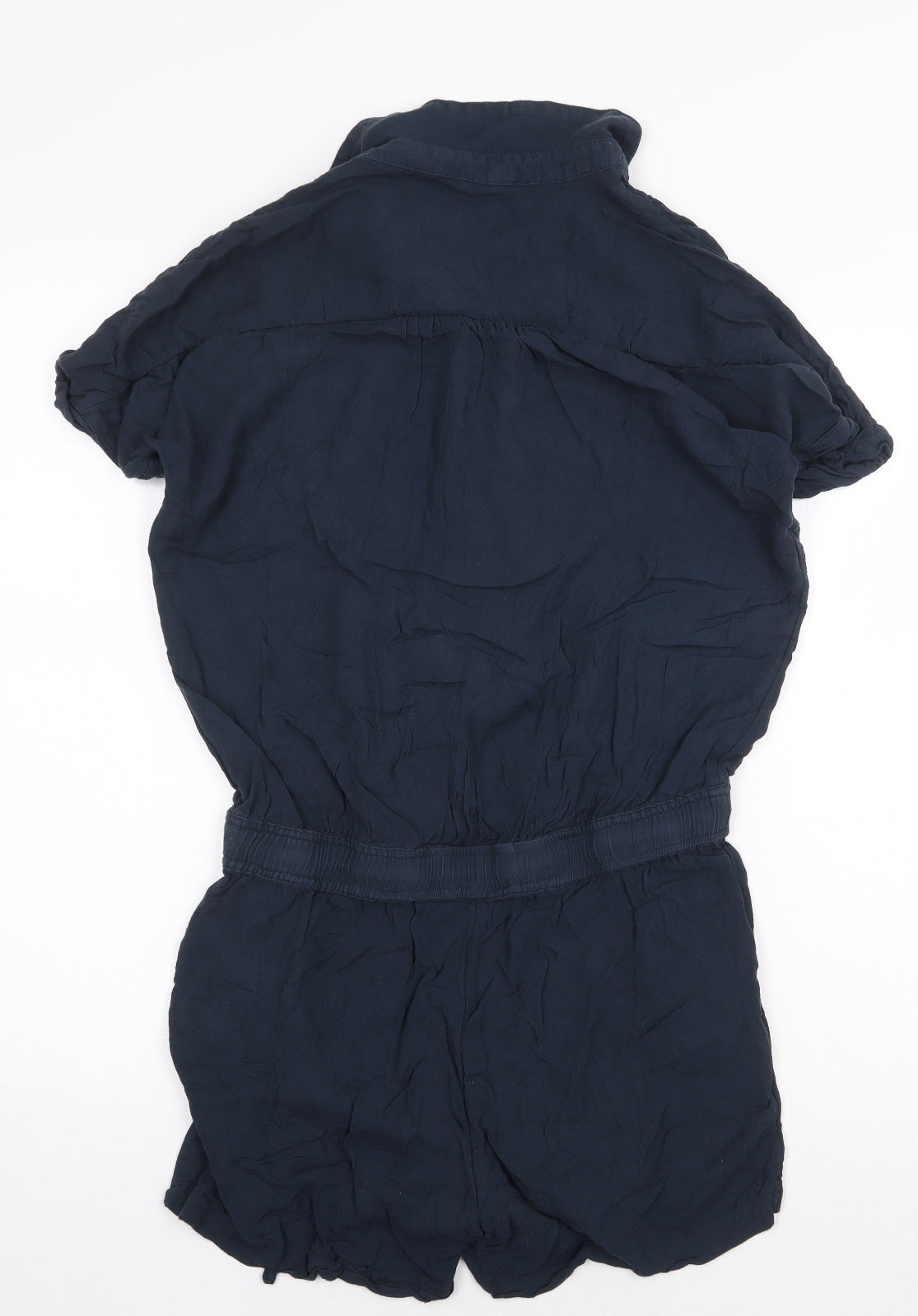 Lush Womens Blue Viscose Playsuit One-Piece Size 6 Button