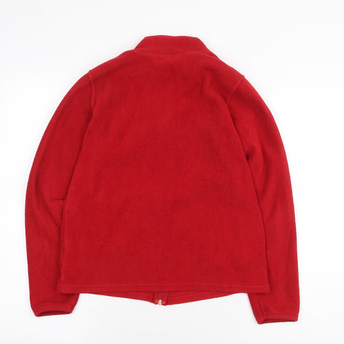 Marks and Spencer Womens Red Jacket Size 12 Zip