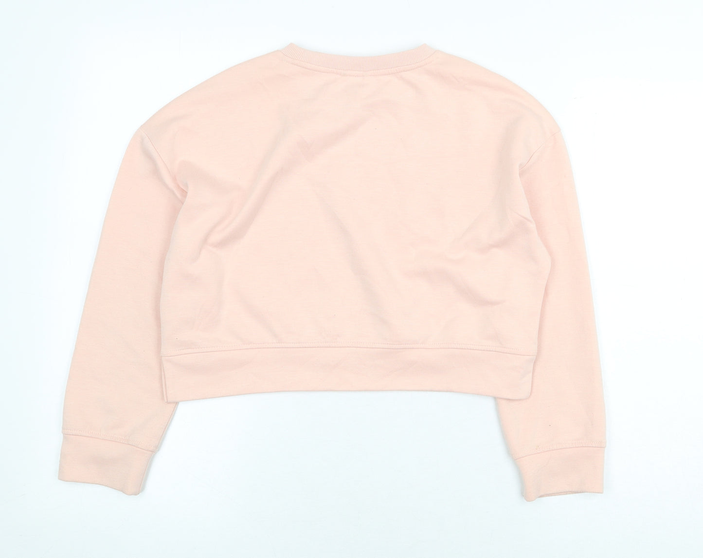Zara Girls Pink Polyester Pullover Sweatshirt Size 11-12 Years Pullover - Keep Active