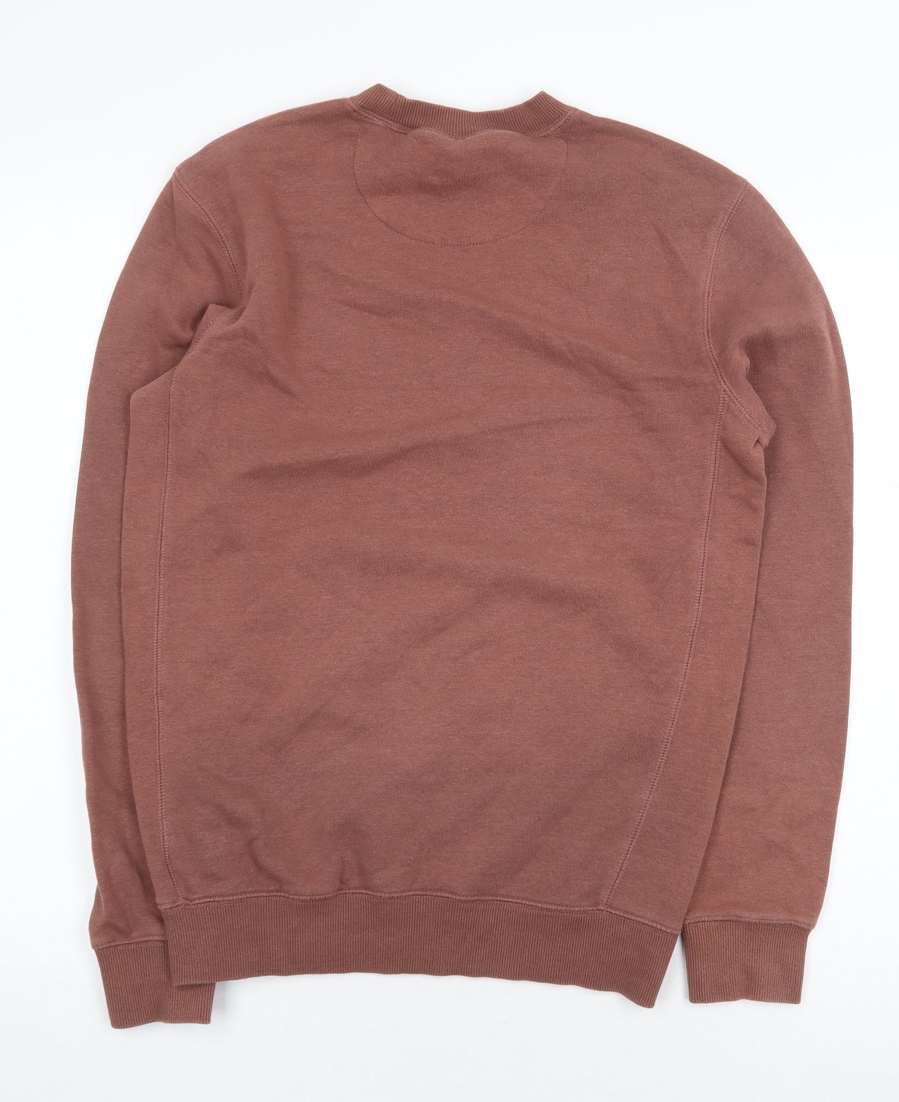 Easy Mens Brown Cotton Pullover Sweatshirt Size S