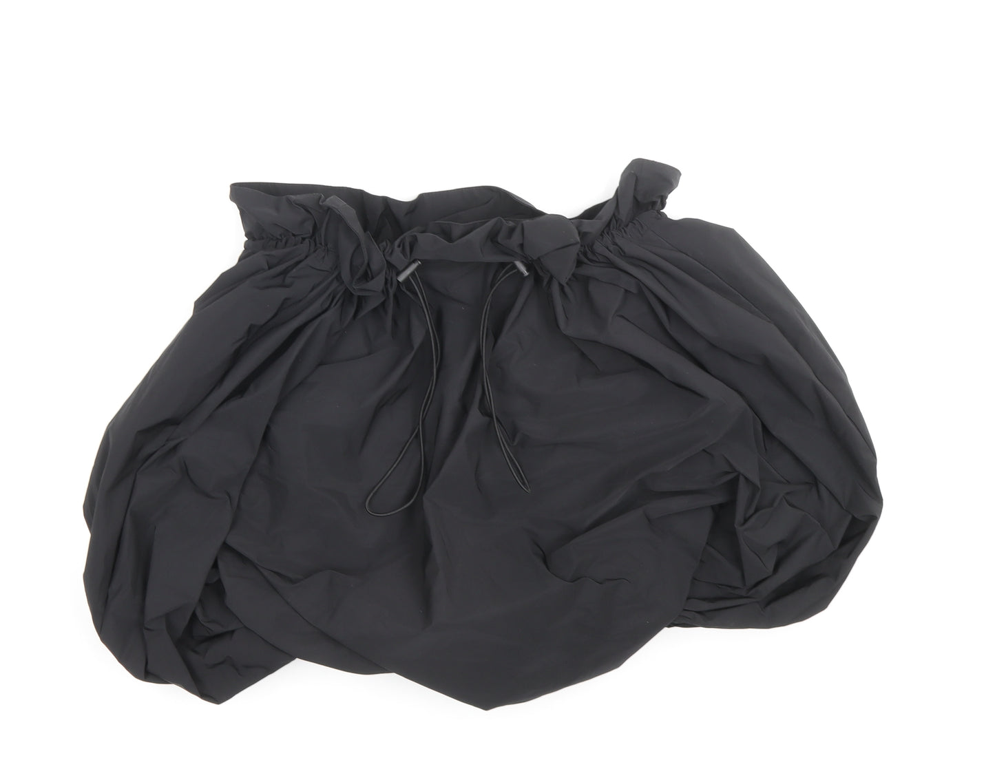 H&M Womens Black Polyester Mini Skirt Size XS Drawstring