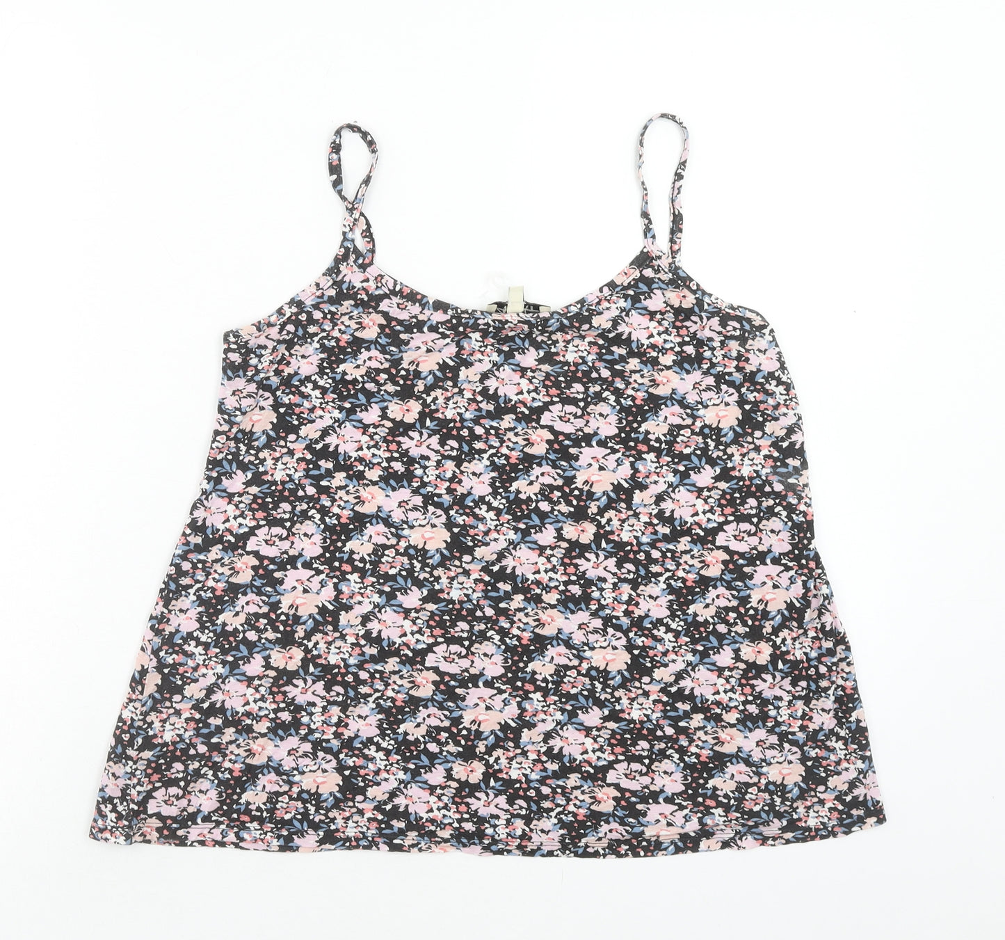 Papaya Womens Multicoloured Floral Viscose Basic Tank Size 8 Round Neck