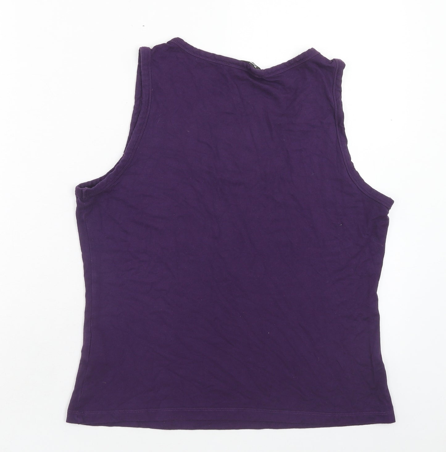 Betty Barclay Womens Purple Viscose Basic Tank Size 14 Scoop Neck