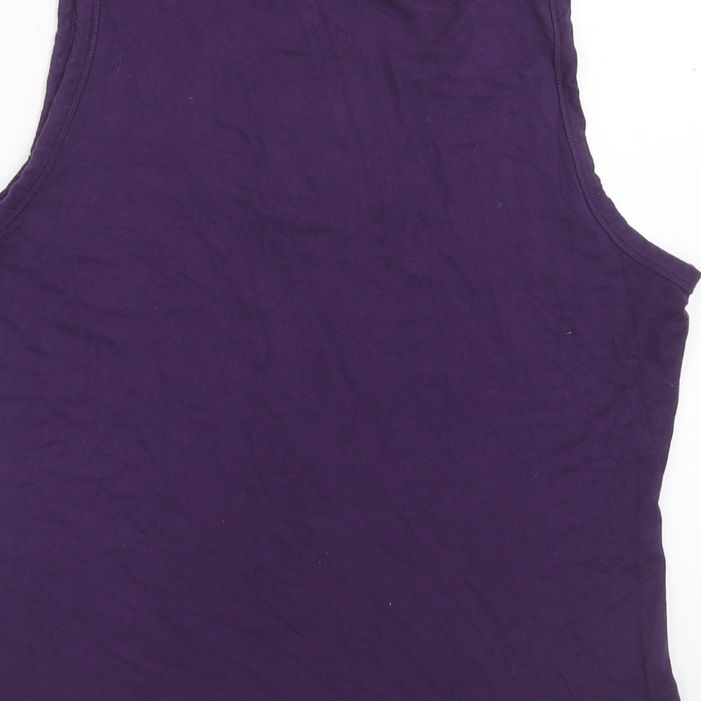 Betty Barclay Womens Purple Viscose Basic Tank Size 14 Scoop Neck