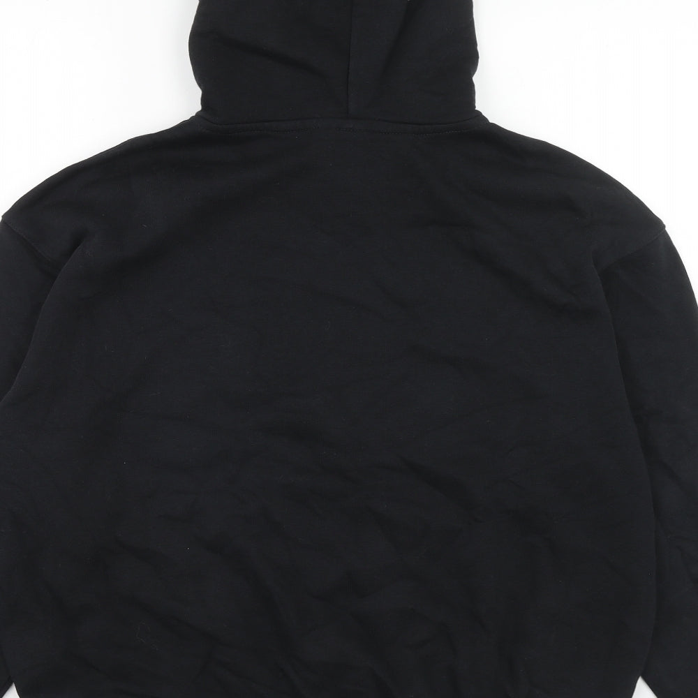 Nike Mens Black Cotton Pullover Hoodie Size S
