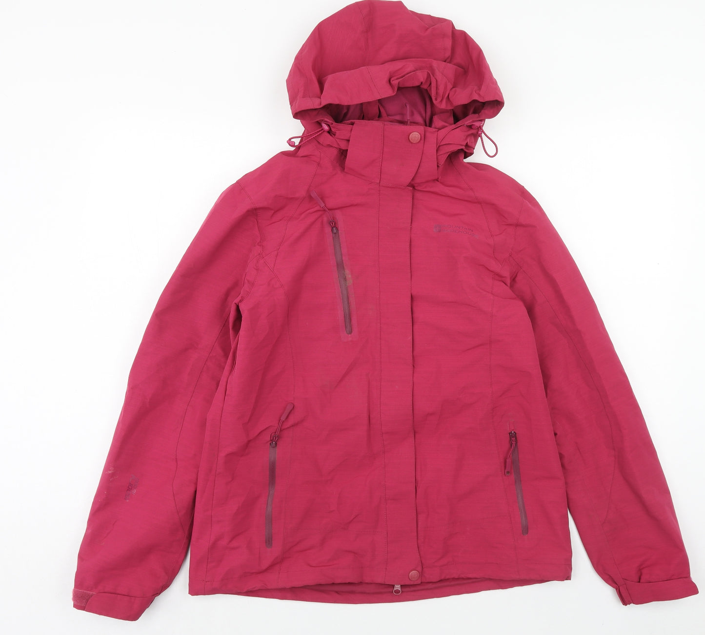 Mountain Warehouse Womens Pink Windbreaker Jacket Size 10 Zip