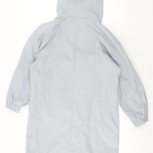 Paris Design Womens Blue Overcoat Coat Size M Button