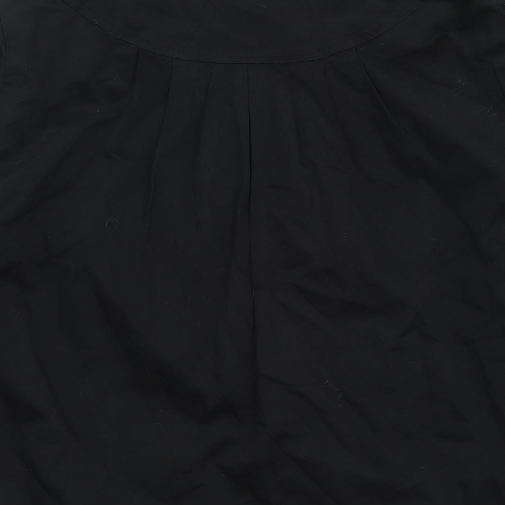 Atmosphere Womens Black Pea Coat Coat Size 14 Button