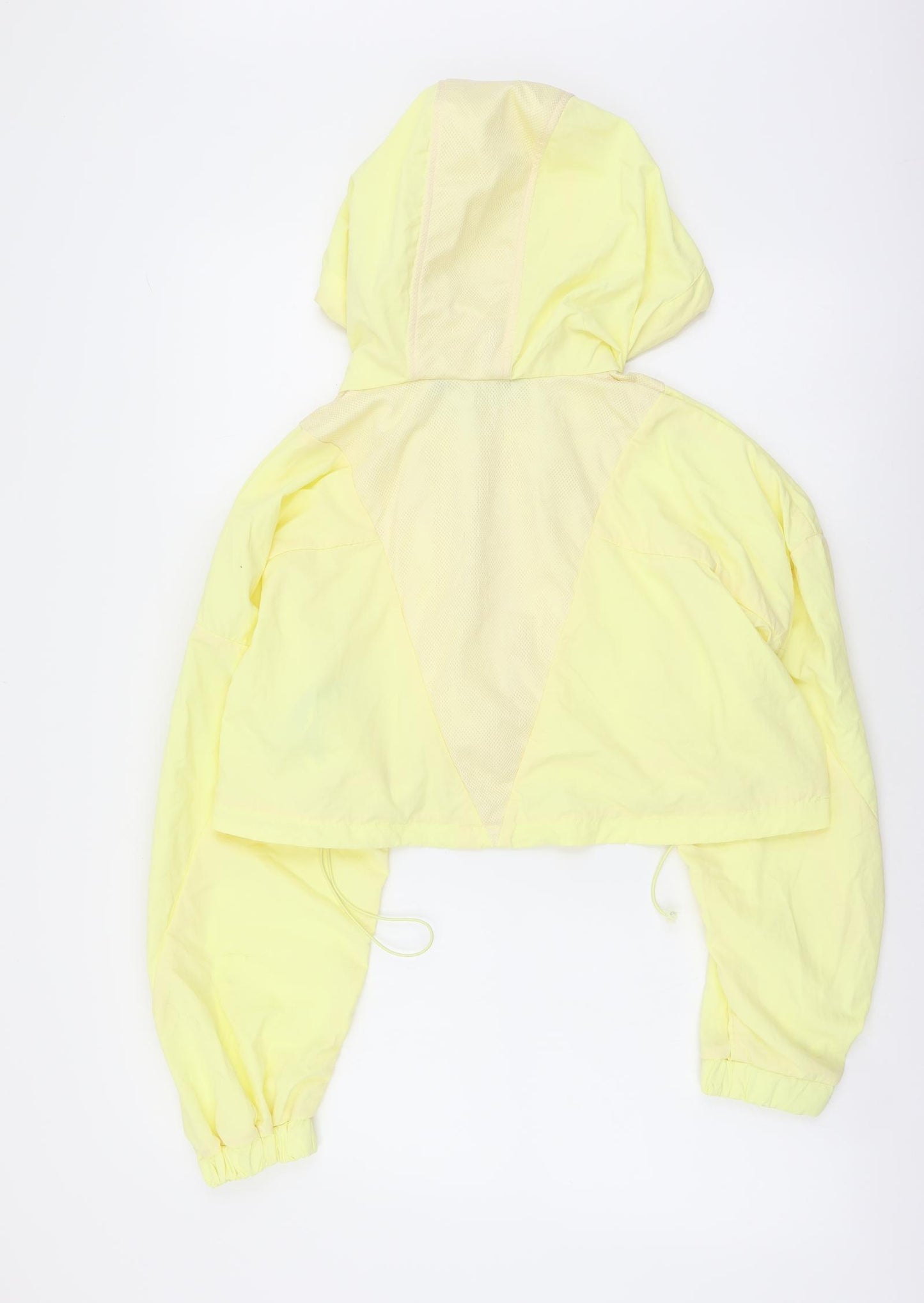 Zara Womens Yellow Jacket Size M Zip - Cropped