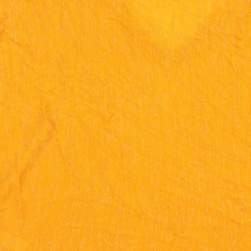 Monsoon Womens Orange Acrylic Basic T-Shirt Size M V-Neck