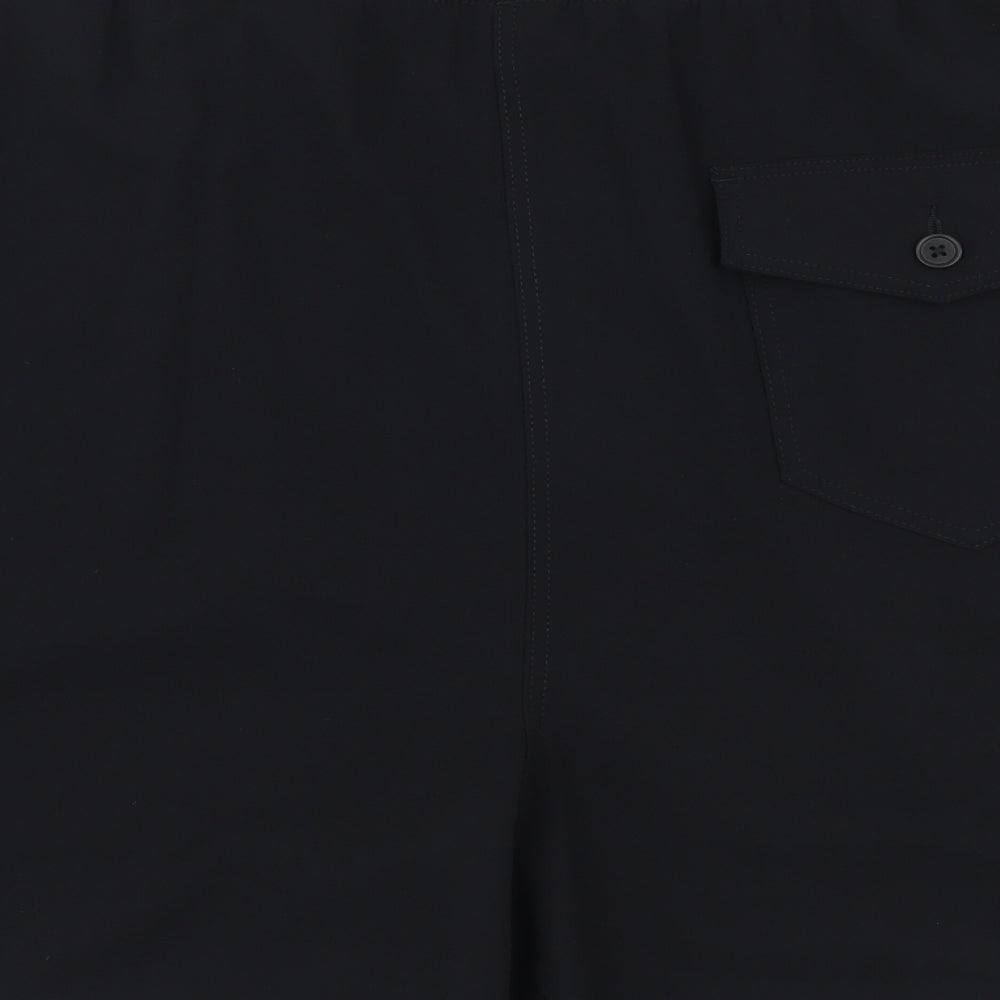 Marks and Spencer Womens Black Polyester Culotte Shorts Size 22 L6 in Regular