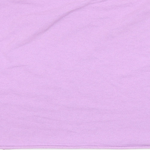 Pull&Bear Womens Purple Cotton Pullover Sweatshirt Size M Pullover
