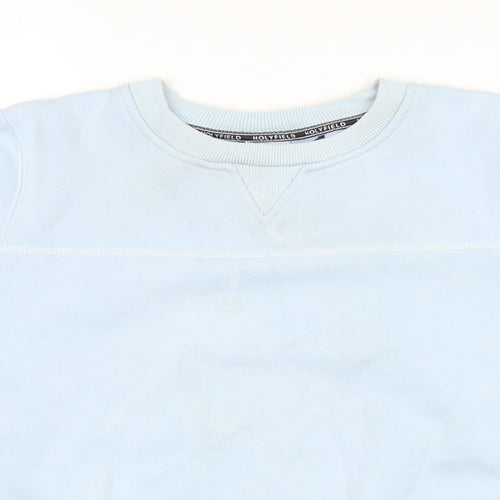 Holyfield Girls Blue Cotton Pullover Sweatshirt Size S Pullover