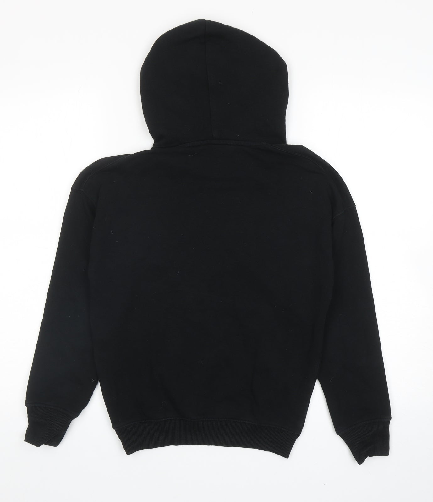 H&M Boys Black Cotton Pullover Hoodie Size 8-9 Years Pullover - Xbox