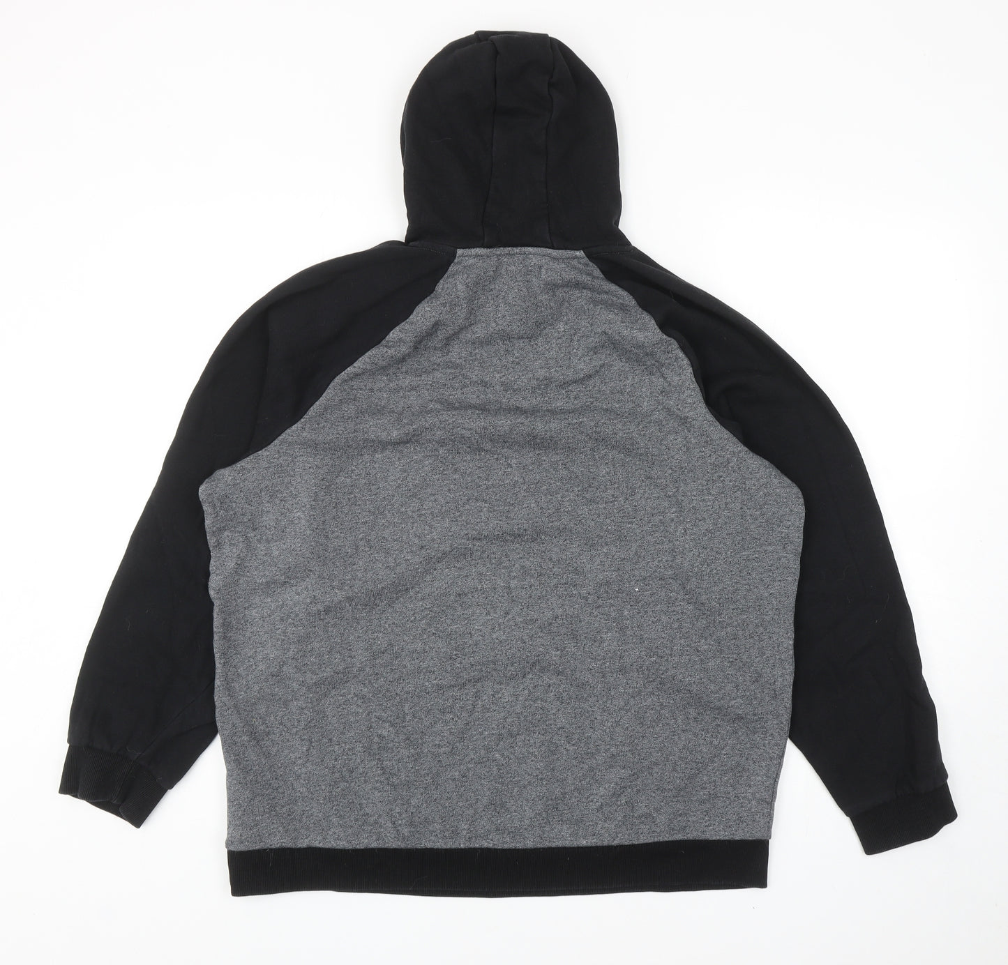TU Mens Grey Cotton Pullover Hoodie Size L