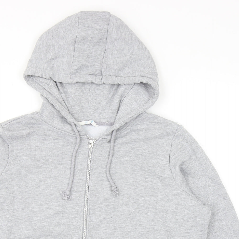 Primark Womens Grey Cotton Full Zip Hoodie Size XL Zip