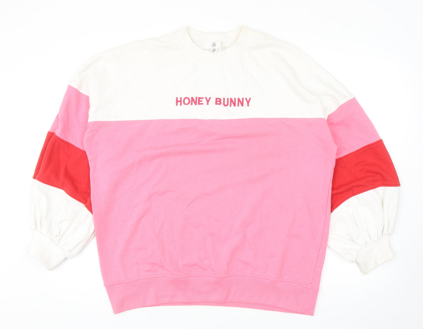 Missguided Womens Purple Colourblock Polyester Pullover Sweatshirt Size 8 Pullover - Honey Bunny