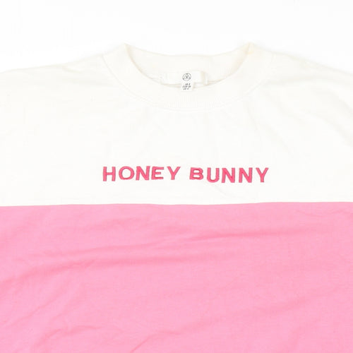 Missguided Womens Purple Colourblock Polyester Pullover Sweatshirt Size 8 Pullover - Honey Bunny